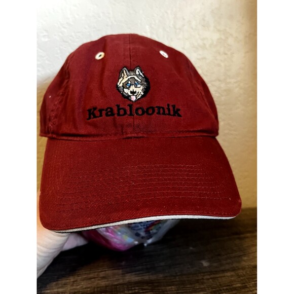 Other - *KRABLOONIK DOGSLEDDING & RESTAURANT* Dog Colorado Souvenir Ball Cap Maroon Hat